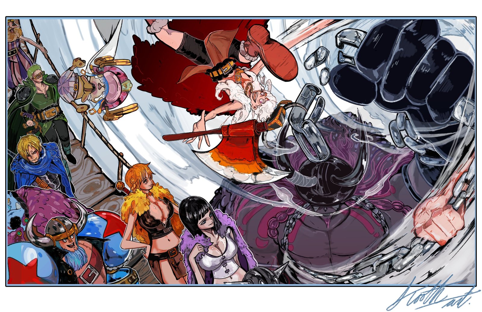 One Piece — Elbaf — One Piece art by Soultooth